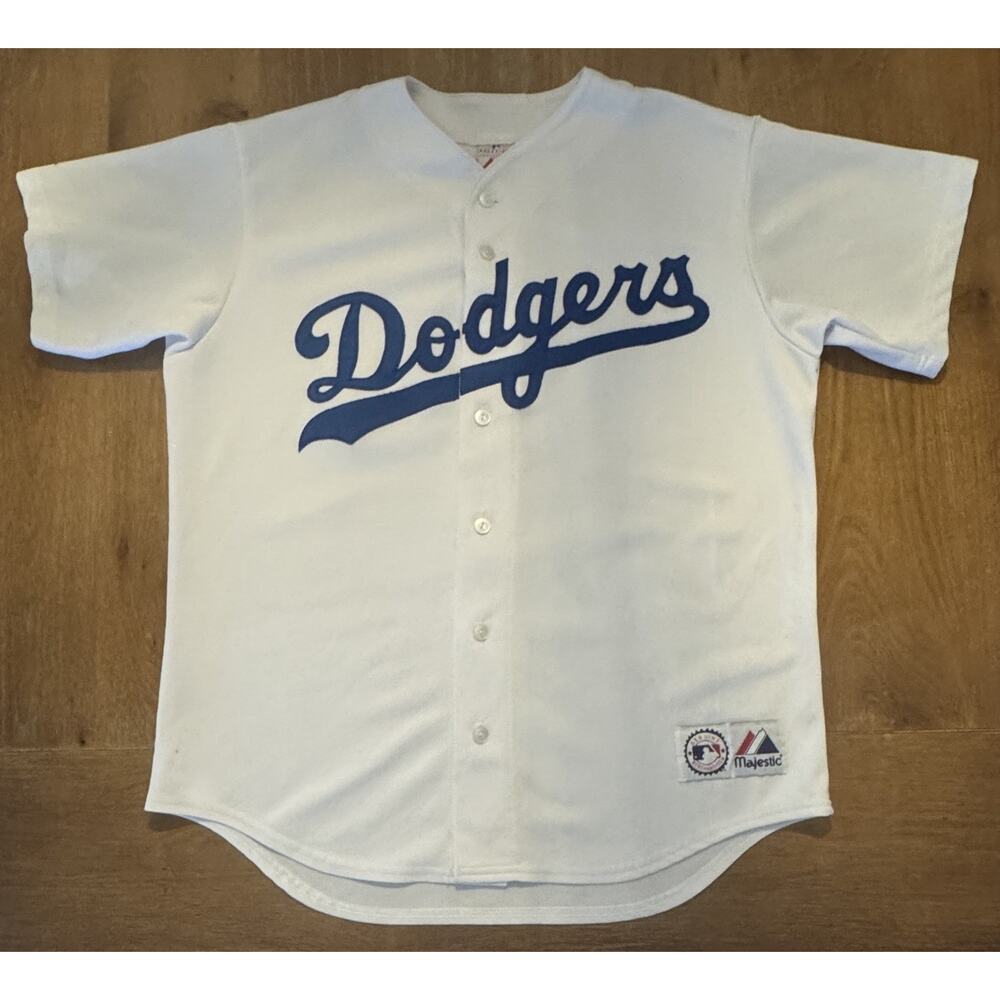 Dodgers Majestic Baseball Jersey Made In The USA Size Large
